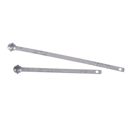 Dickey Mfg Co Globe Metal Seal, 8-1/2in, Silver, Stock  Box of 1000, 1000PK 32101A00-1M